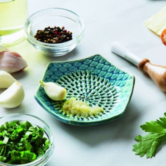 The Grate Plate Ceramic Grater (Includes peeler and brush) Sage Green - Picture 2 of 8